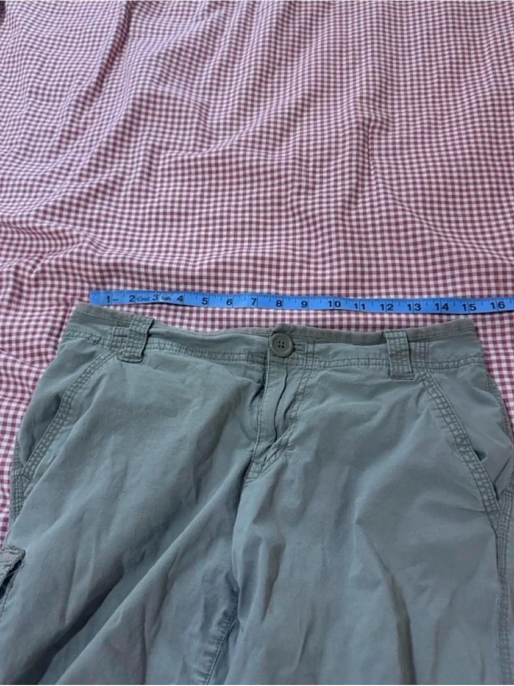 Y2K DKNY Cargo Jorts - Olive